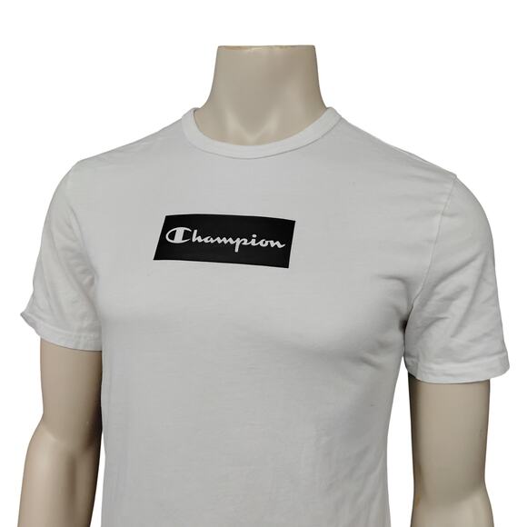 Champion Graphic Tee Size Small White Short Sleeve - Picture 2 of 8